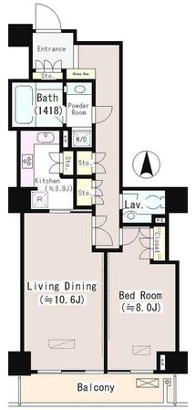 恵比寿ガーデンテラス弐番館の物件間取画像